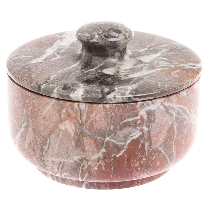 Сахарница из натурального камня Креноид Stone Sugar Bowls Розовый Серый Сахарница из натурального камня Креноид Stone Sugar Bowls Розовый Серый в Твери | Loft Concept