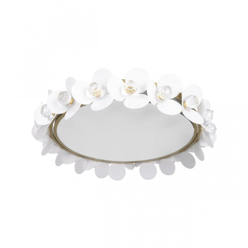Потолочный светильник Белые Цветы White Flowers Ceiling lamp D 48 Белый Золотой Потолочный светильник Белые Цветы White Flowers Ceiling lamp D 48 Белый Золотой в Твери | Loft Concept