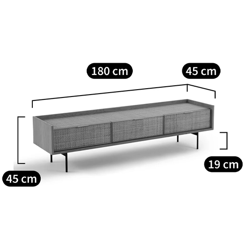 ТВ-тумба с плетеным декором Buckley Wicker TV Stand ТВ-тумба с плетеным декором Buckley Wicker TV Stand в Твери
