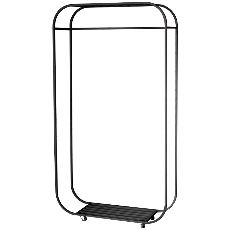 Рейл Kieron Industrial Metal Rust Clothes Rail Черный в Твери | Loft Concept 