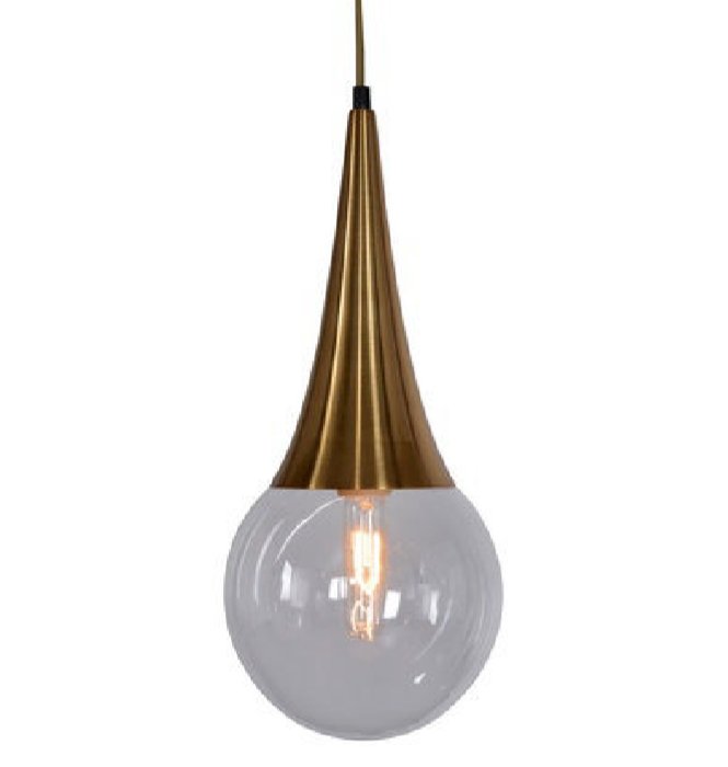Подвесной светильник Drop Pendant lamp Латунь Античная полированная Подвесной светильник Drop Pendant lamp Латунь Античная полированная в Твери | Loft Concept