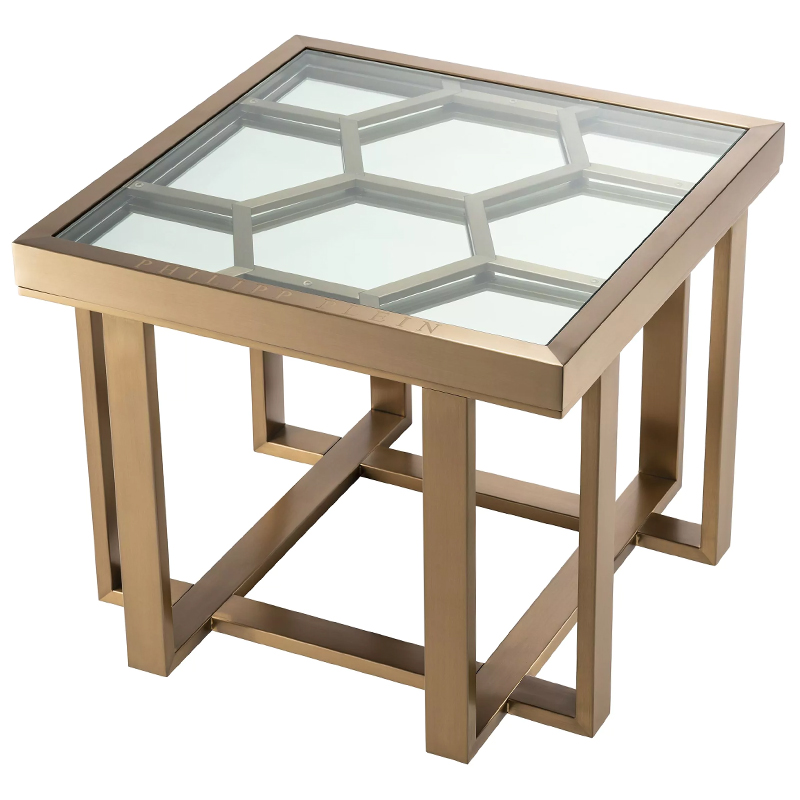 Приставной стол Philipp Plein Side Table Skeleton Золотой Прозрачное Стекло Зеркало Приставной стол Philipp Plein Side Table Skeleton Золотой Прозрачное Стекло Зеркало в Твери | Loft Concept