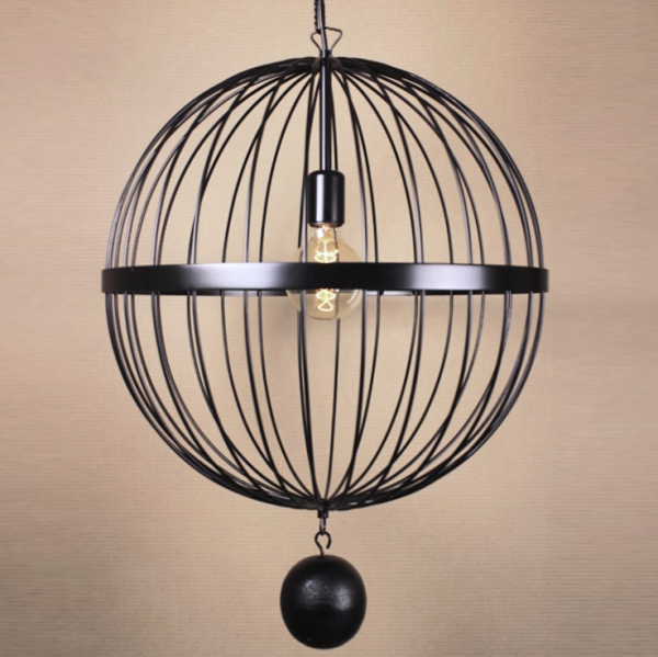 Подвесной светильник Wire Cage Pendant Spher Black Черный Подвесной светильник Wire Cage Pendant Spher Black Черный в Твери | Loft Concept