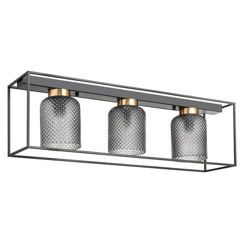 Потолочный светильник Myron Ceiling Chandelier Черный Дымчатый (Smoke) Потолочный светильник Myron Ceiling Chandelier Черный Дымчатый (Smoke) в Твери | Loft Concept