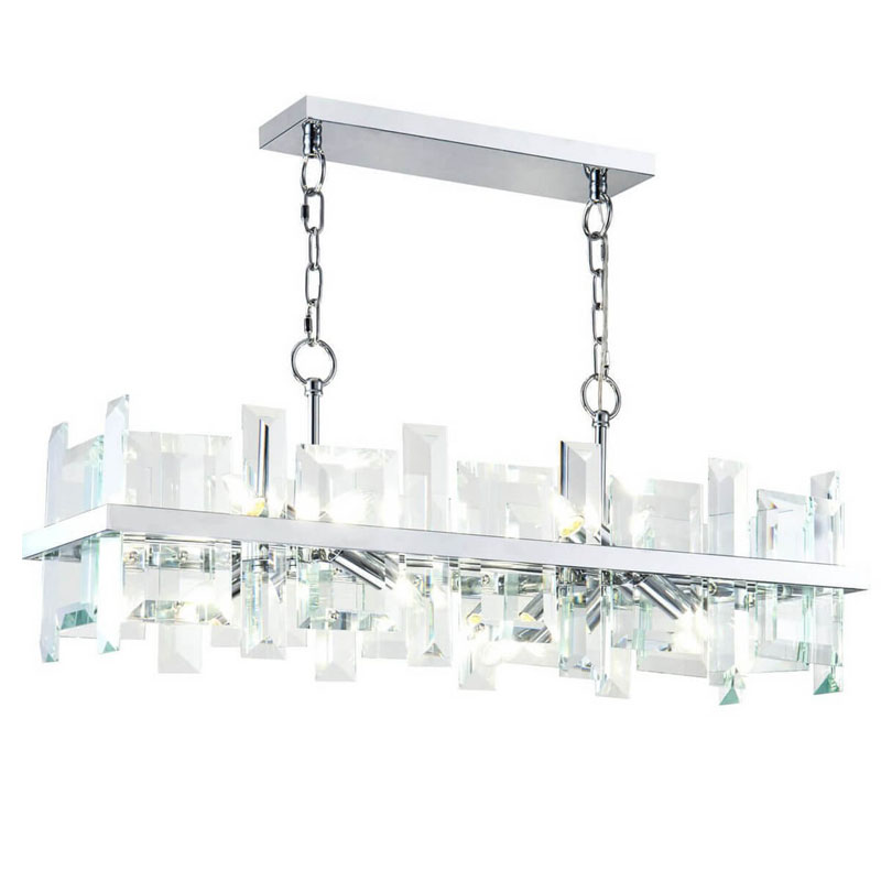 Люстра Harlow Crystal Square Chandelier chrome 8 Хром Люстра Harlow Crystal Square Chandelier chrome 8 Хром в Твери | Loft Concept