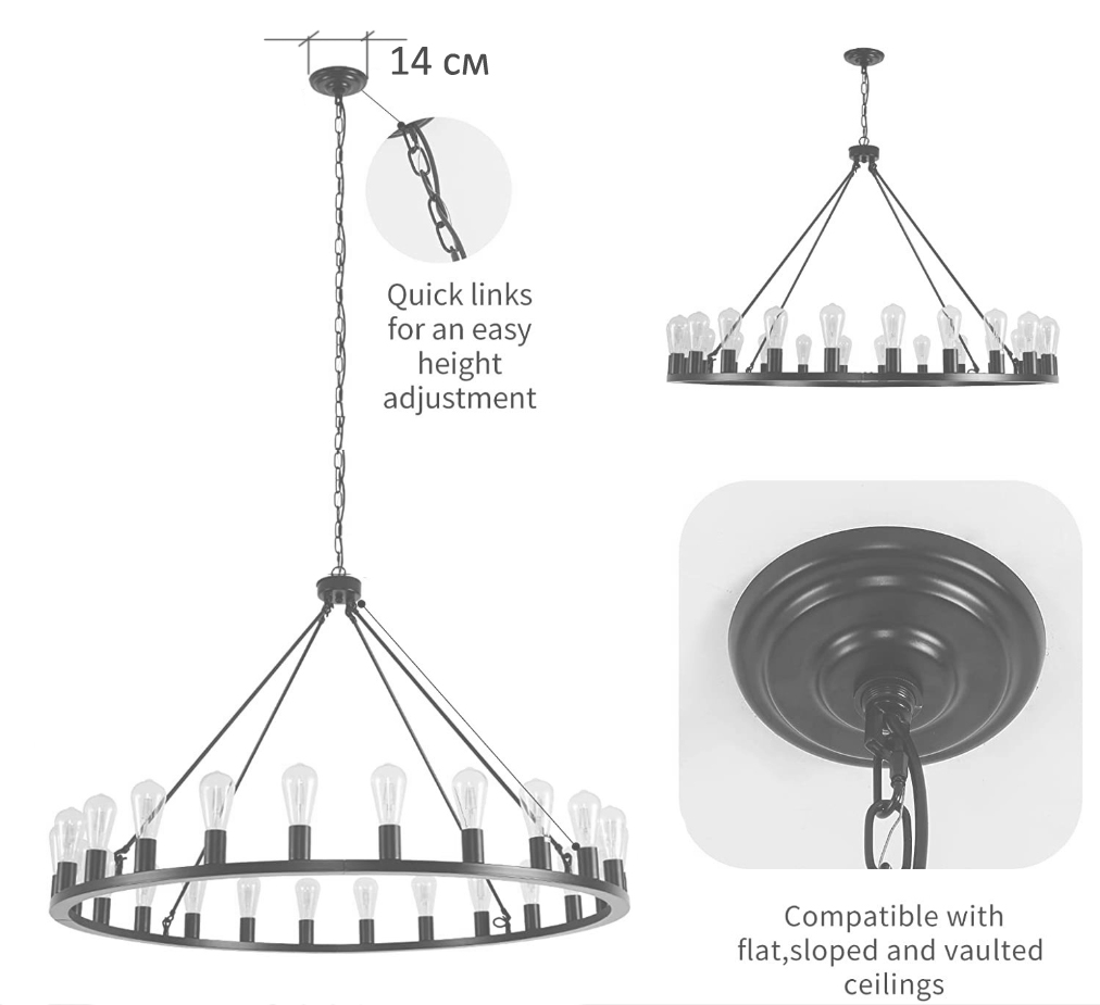 Люстра Camino Round Chandelier 18 Restoration Hardware  в Твери