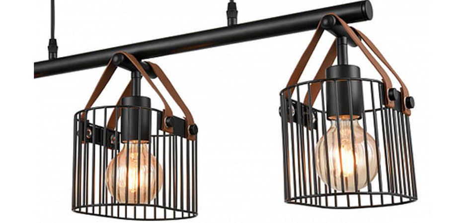 Люстра Cage Wire Color Linear black Люстра Cage Wire Color Linear black - Loft-Concept в Твери