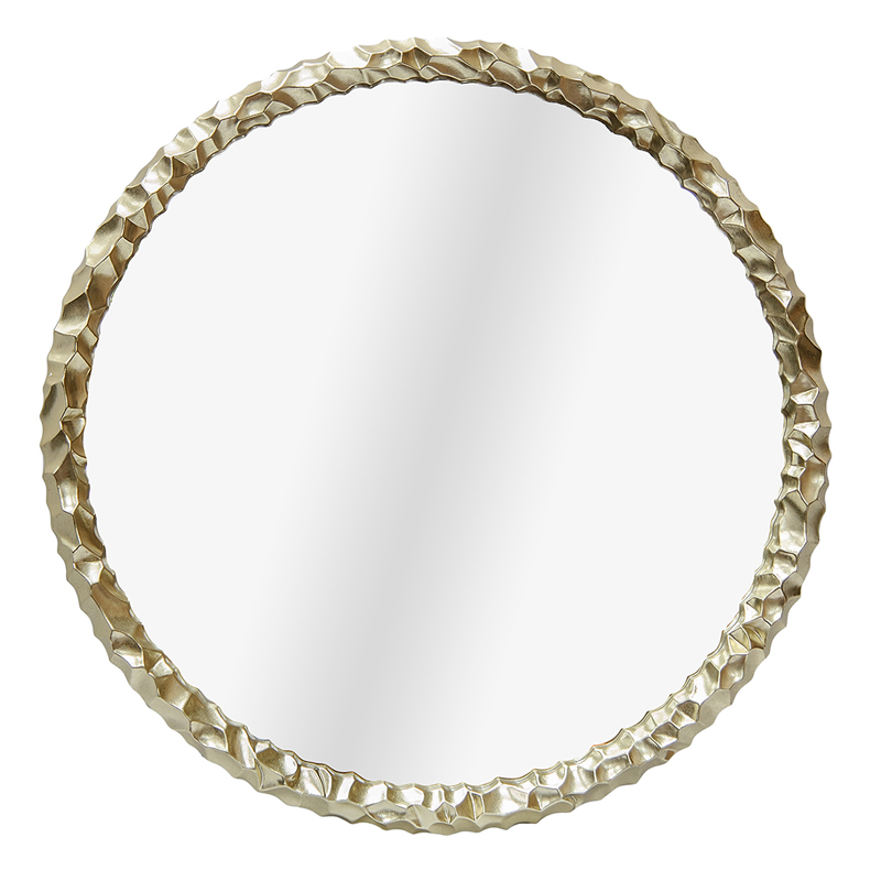 Зеркало Reginald Mirror round champagne Золотой Шампань в Твери | Loft Concept 