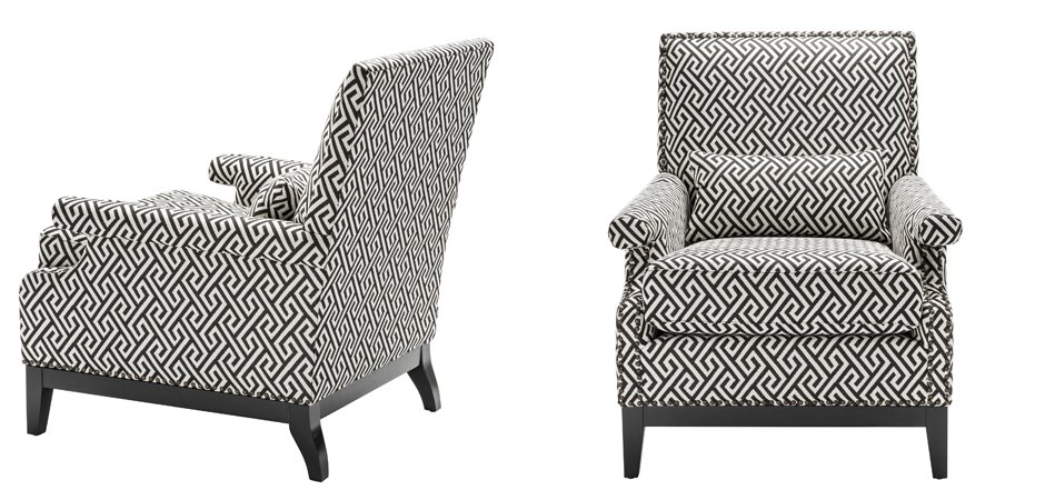 Кресло Eichholtz Chair Goldoni Black Кресло Eichholtz Chair Goldoni Black - Loft-Concept в Твери