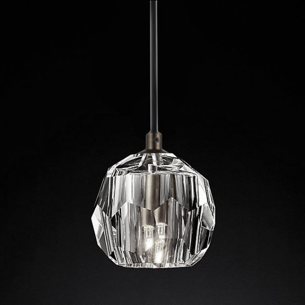 Подвесной светильник Boule De Cristal Single Rod Pendant Chrome Хром в Твери | Loft Concept 