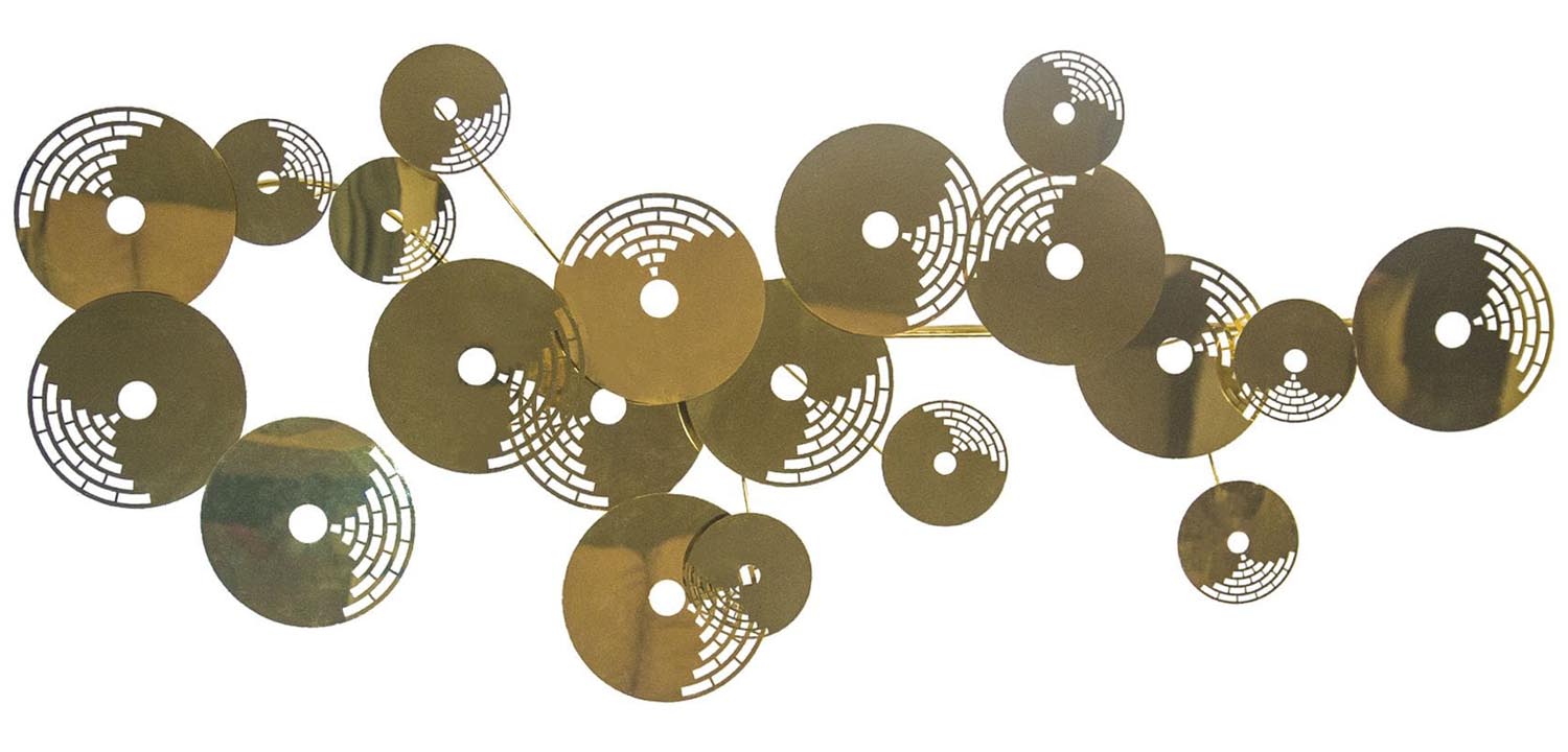Арт-объект Metal Plates ART gold - фото