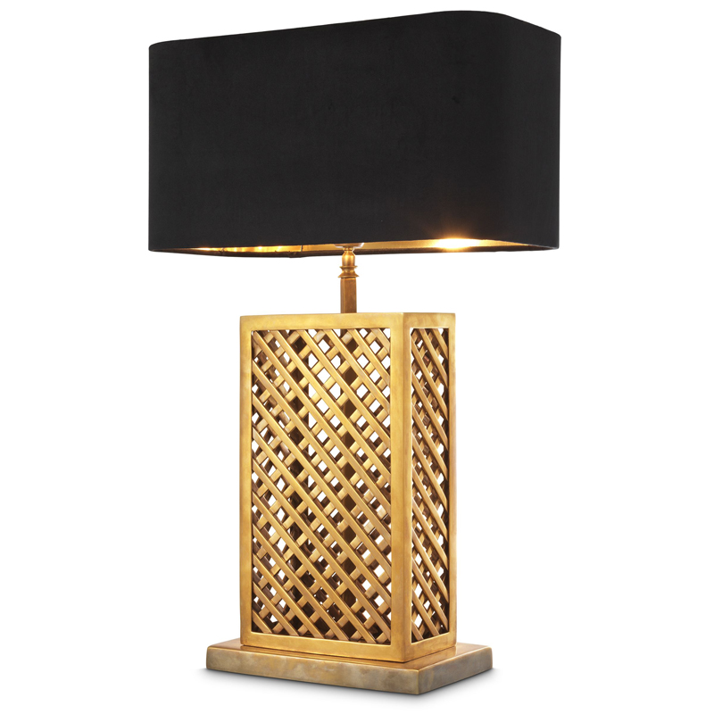 Настольная лампа Eichholtz Table Lamp Idyllwild Винтажная латунь Черный Настольная лампа Eichholtz Table Lamp Idyllwild Винтажная латунь Черный в Твери | Loft Concept