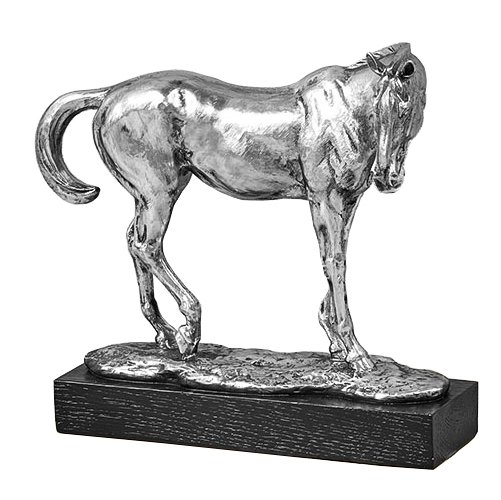 Статуэтка Silver Horse Серебряный Черный Статуэтка Silver Horse Серебряный Черный в Твери | Loft Concept