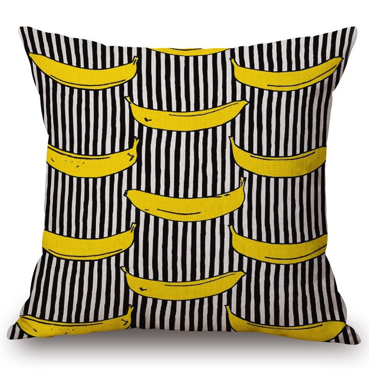 Декоративная подушка Black & White Stripes Декоративная подушка Black & White Stripes в Твери | Loft Concept