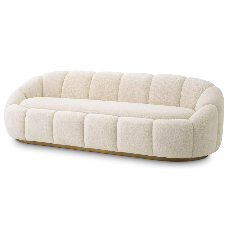 Диван Eichholtz Sofa Inger Brisbane Cream Кремовый Латунь Диван Eichholtz Sofa Inger Brisbane Cream Кремовый Латунь в Твери | Loft Concept