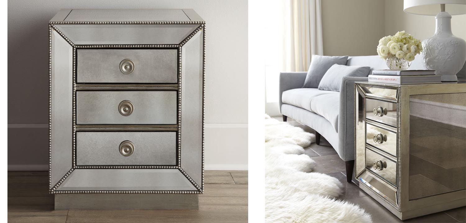 Тумба Blasco Mirrored Nightstand - фото