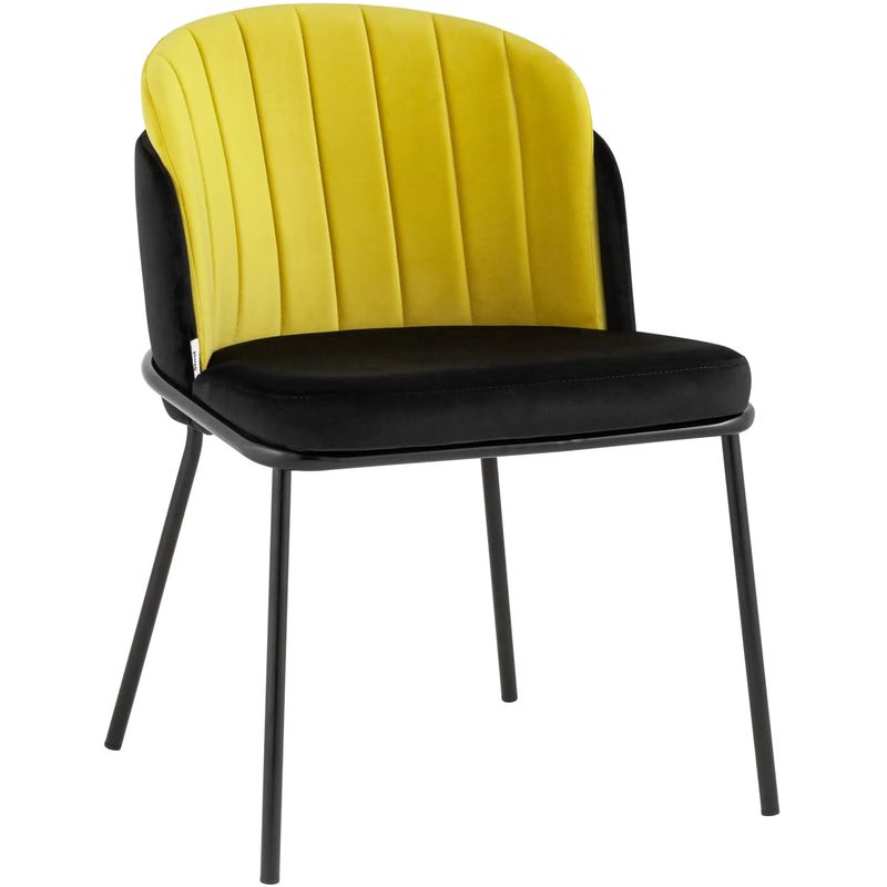 Стул Penelope Chair Желтый Цвет Металлические Ножки Желтый Черный Стул Penelope Chair Желтый Цвет Металлические Ножки Желтый Черный в Твери | Loft Concept