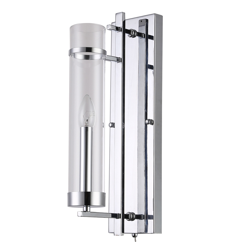 Бра Trondheim Chrome Wall Lamp Хром Прозрачный Бра Trondheim Chrome Wall Lamp Хром Прозрачный в Твери | Loft Concept