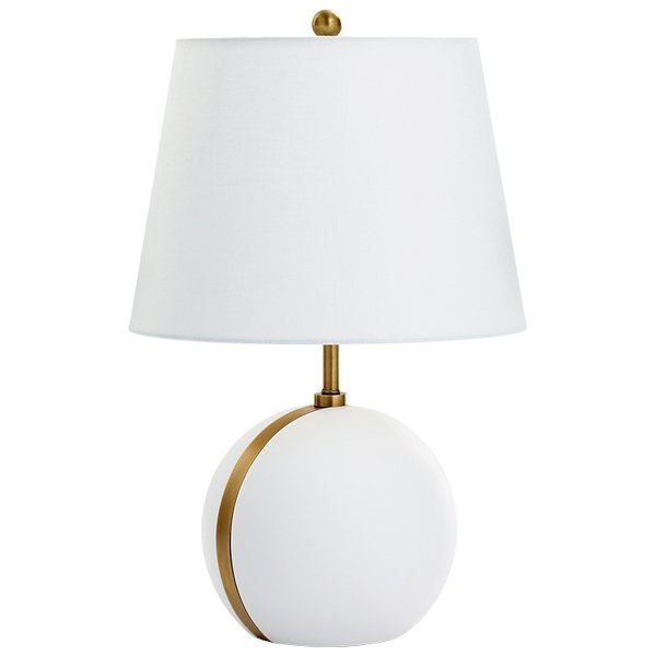 Настольная лампа Cyan Design Snow Moon Table Lamp Белый Настольная лампа Cyan Design Snow Moon Table Lamp Белый в Твери | Loft Concept