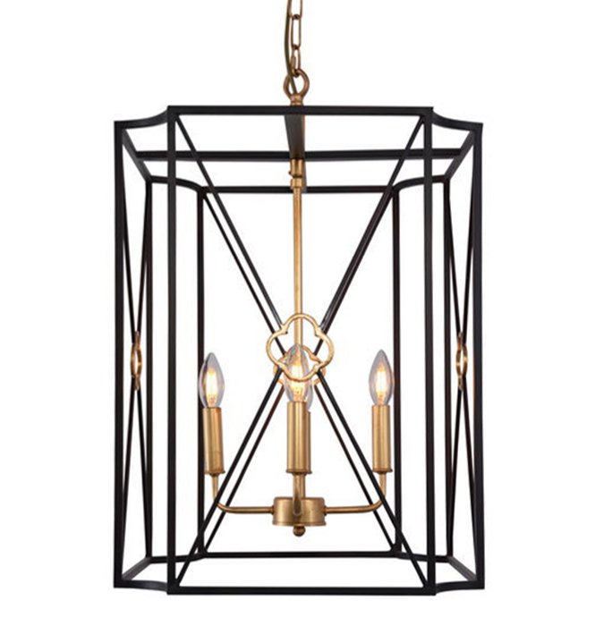 Подвесные светильники ROCK LANTERN Pendant lamp Золотой Черный Подвесные светильники ROCK LANTERN Pendant lamp Золотой Черный в Твери | Loft Concept