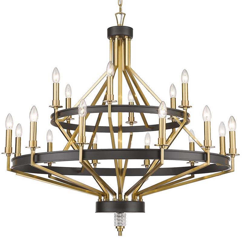 Люстра Fainela Chandelier 105 Латунь Черный Люстра Fainela Chandelier 105 Латунь Черный в Твери | Loft Concept