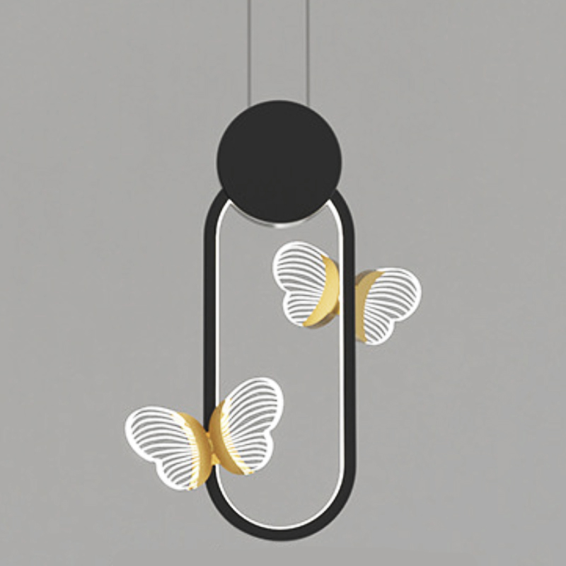 Светильник Butterfly Black Oval Прозрачный Черный Золотой Светильник Butterfly Black Oval Прозрачный Черный Золотой в Твери | Loft Concept