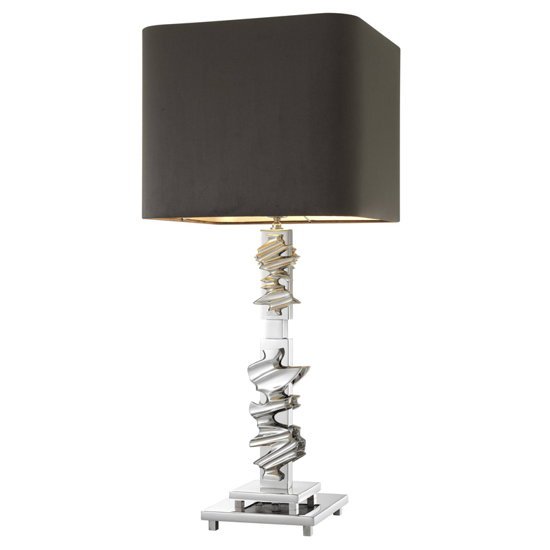 Настольная лампа Eichholtz Table Lamp Abruzzo Nickel Никель Серый Настольная лампа Eichholtz Table Lamp Abruzzo Nickel Никель Серый в Твери | Loft Concept