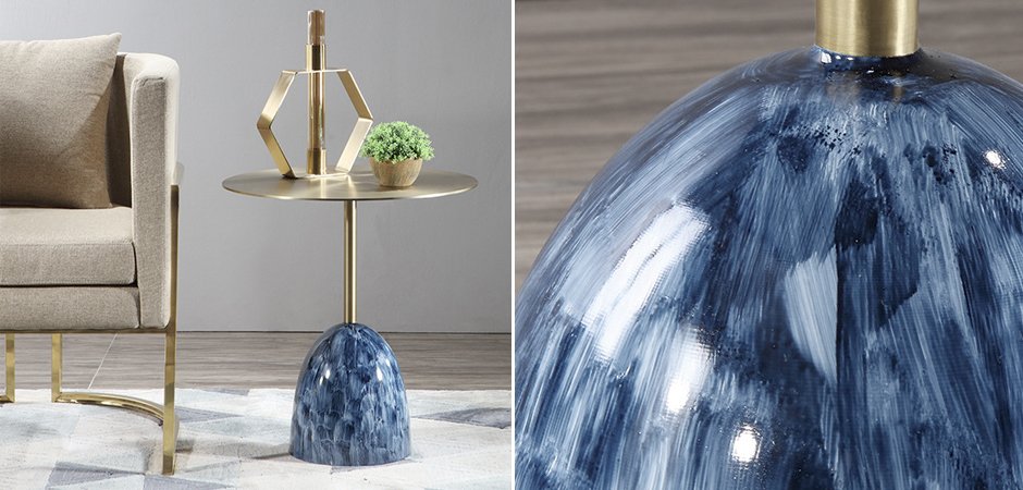 Приставной стол Blue Stains Table Приставной стол Blue Stains Table - Loft-Concept в Твери