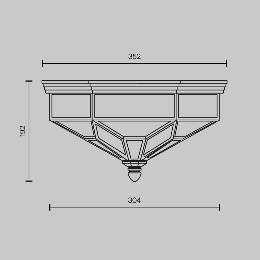 Потолочный светильник Zeil E27X3 в Твери
