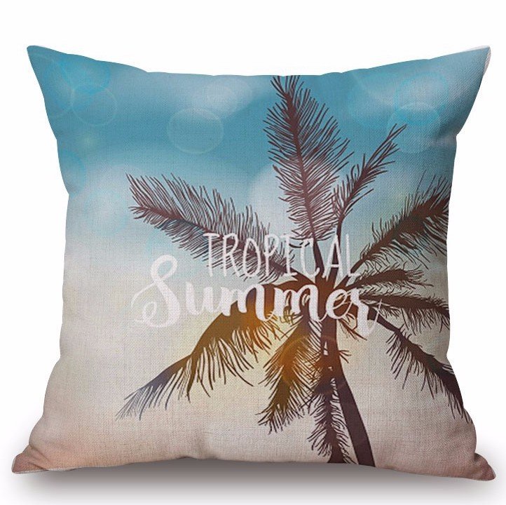 Декоративная подушка Palm Tree at Sunset Декоративная подушка Palm Tree at Sunset в Твери | Loft Concept