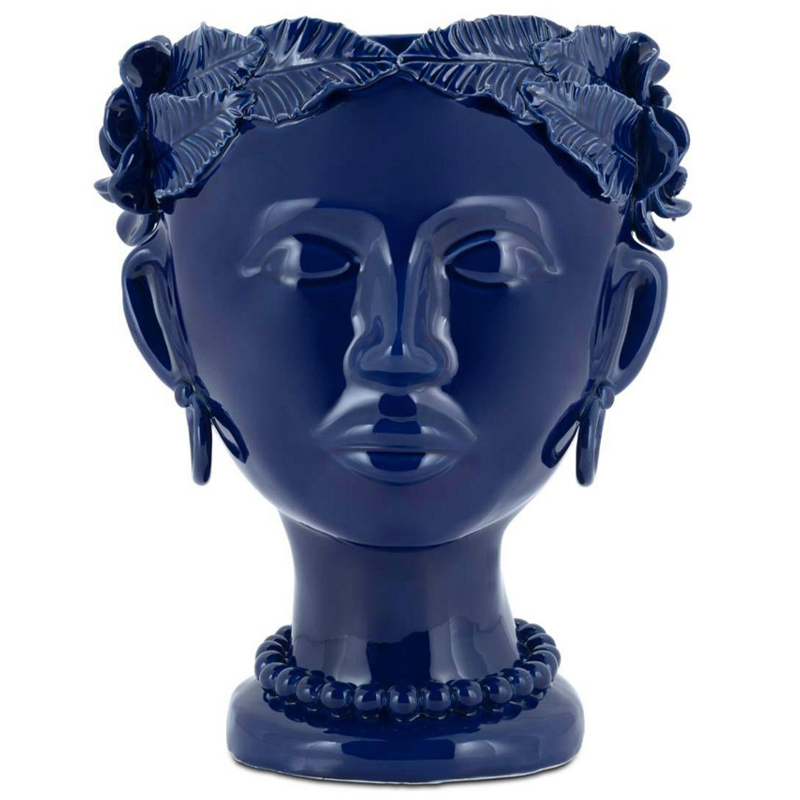 Ваза Vase Selva Mono Blue Синий в Твери | Loft Concept 