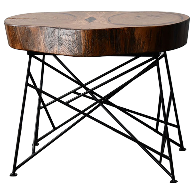 Кофейный стол Owly Industrial Metal Rust Coffee Table Коричневый Черный Кофейный стол Owly Industrial Metal Rust Coffee Table Коричневый Черный в Твери | Loft Concept