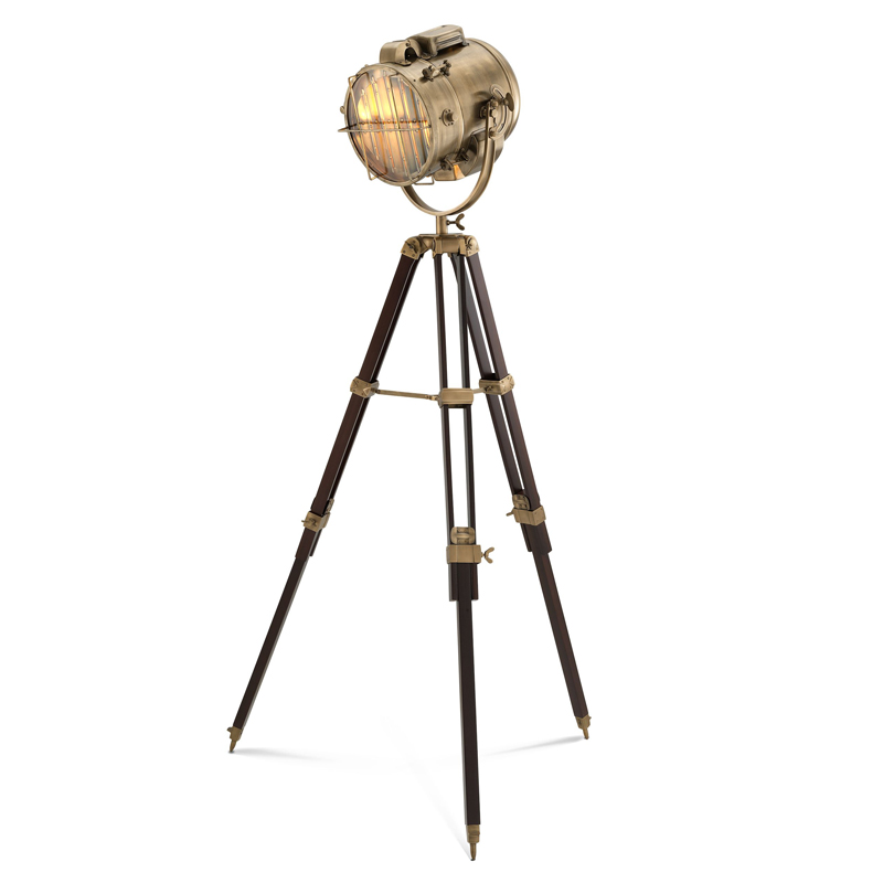 Торшер Eichholtz Floor Lamp Atlantic brass Латунь Коричневый Прозрачный Торшер Eichholtz Floor Lamp Atlantic brass Латунь Коричневый Прозрачный в Твери | Loft Concept