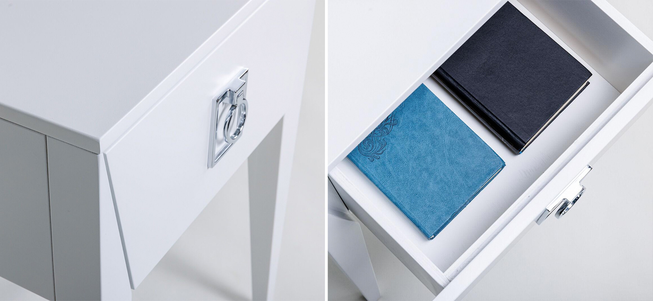 Белая тумба Сontemporary Art Deco - фото №1