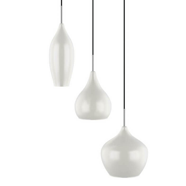 Люстра Candiano Milk Triple Белый Хром Люстра Candiano Milk Triple Белый Хром в Твери | Loft Concept