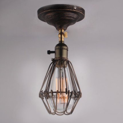 Потолочный светильник Top Loft Cage Pendant Бронза Потолочный светильник Top Loft Cage Pendant Бронза в Твери | Loft Concept