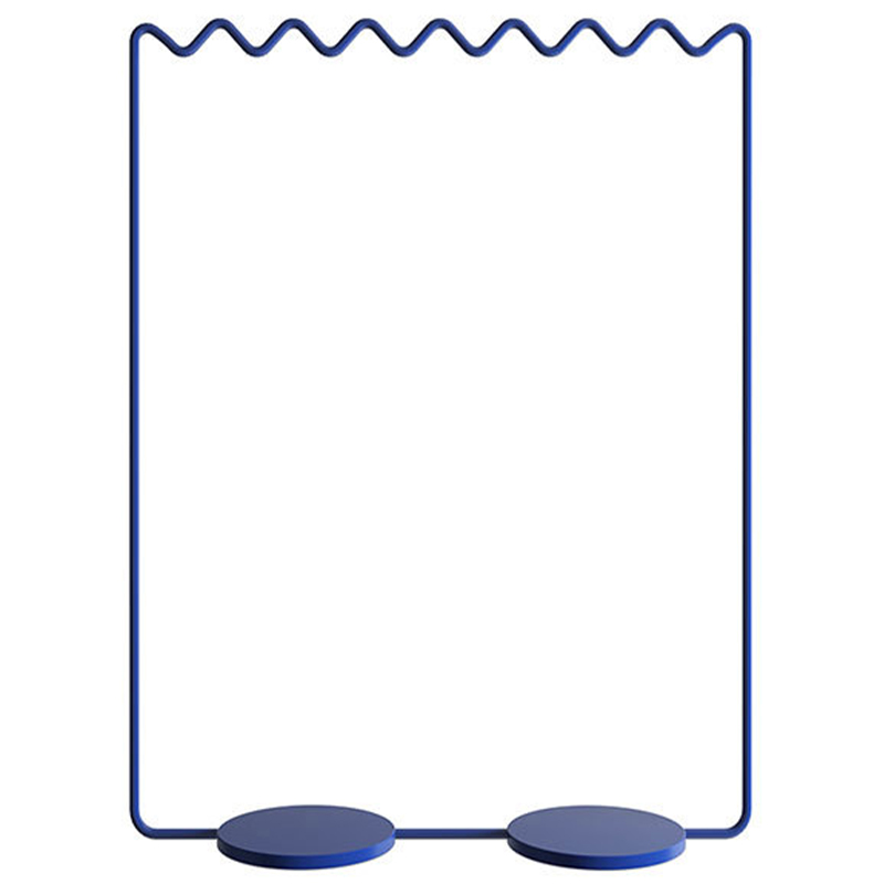 Вешалка Wave-shaped Hanger Rack Blue L Синий в Твери | Loft Concept 