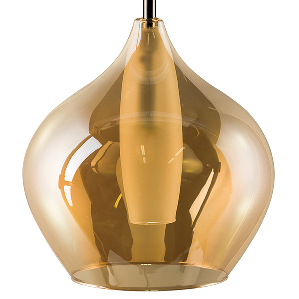 Подвесной светильник Candiano Amber One II Янтарь (Amber) Хром Подвесной светильник Candiano Amber One II Янтарь (Amber) Хром в Твери | Loft Concept