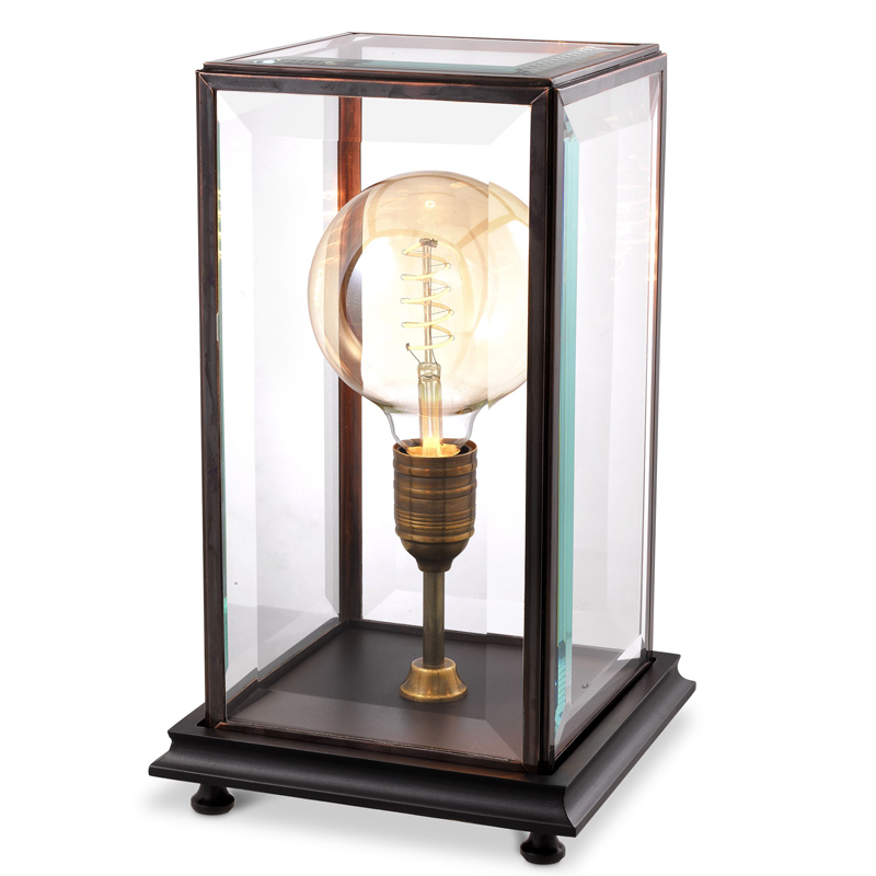 Настольная лампа Eichholtz Table Lamp Easton Черный Бронза Прозрачный Настольная лампа Eichholtz Table Lamp Easton Черный Бронза Прозрачный в Твери | Loft Concept