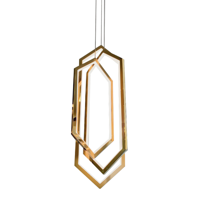 Дизайнерский Подвесной Светильник ORBIS Hexagon Geometric Modern Chandelier Studio Endo Gold Золотой Дизайнерский Подвесной Светильник ORBIS Hexagon Geometric Modern Chandelier Studio Endo Gold Золотой в Твери | Loft Concept