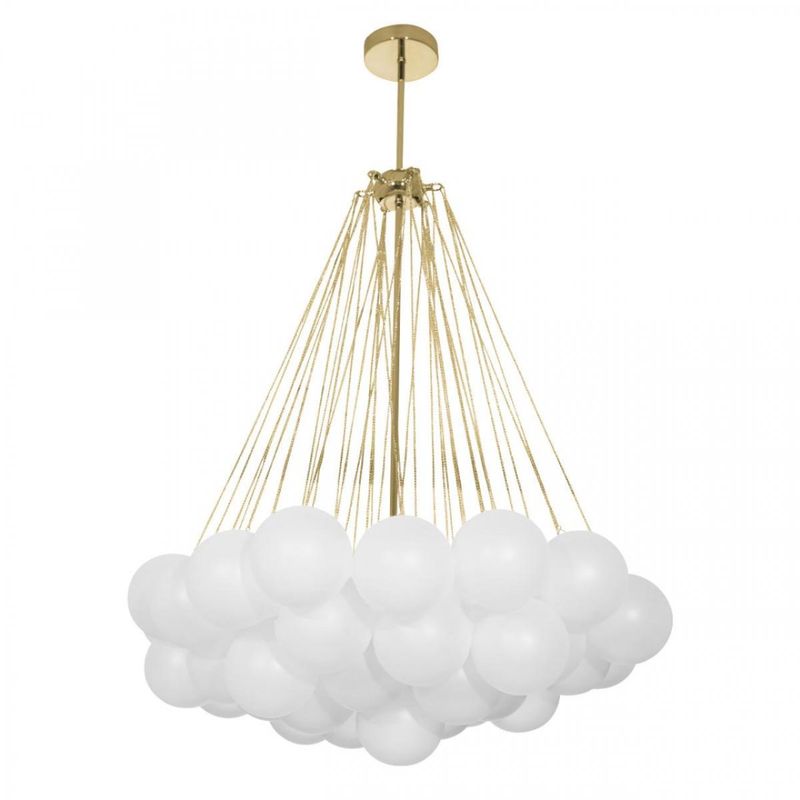 Люстра Белые Шары Apparatus Studio CLOUD Gold диаметр 80 см Золотой Белый в Твери | Loft Concept 