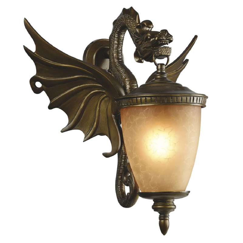 Золотисто-коричневый уличный светильник с фигурой дракона ANIMAL LANTERN Коричневый Прозрачный Желтый Золотисто-коричневый уличный светильник с фигурой дракона ANIMAL LANTERN Коричневый Прозрачный Желтый в Твери | Loft Concept