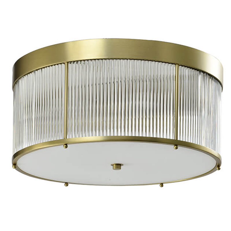 Потолочный светильник Caleb Brass Ceiling Lamp Латунь Прозрачный (Transparent) Потолочный светильник Caleb Brass Ceiling Lamp Латунь Прозрачный (Transparent) в Твери | Loft Concept