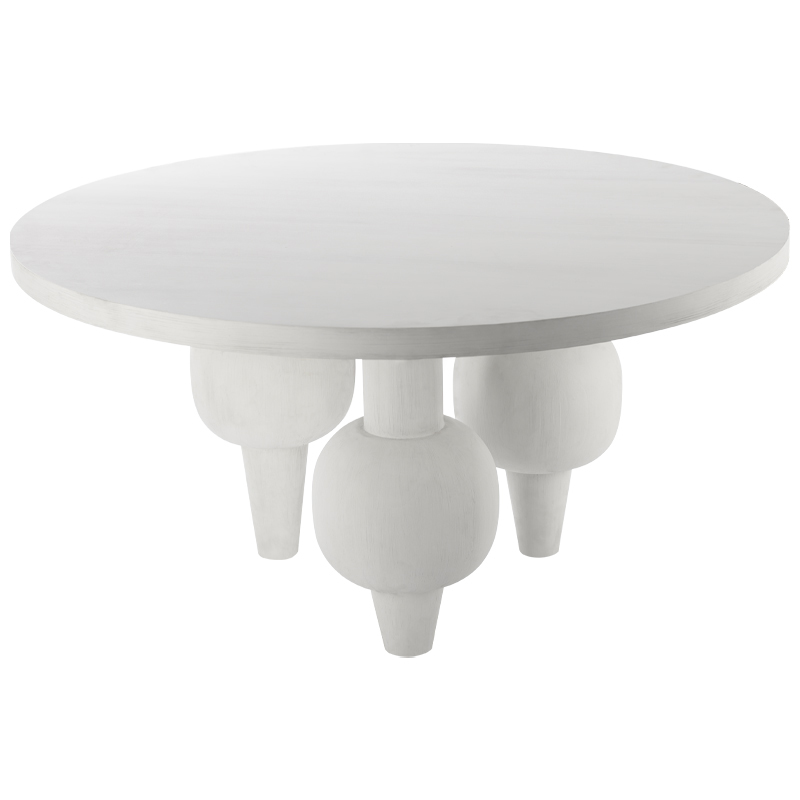 Обеденный стол Rondel Dinner Table Белый Обеденный стол Rondel Dinner Table Белый в Твери | Loft Concept