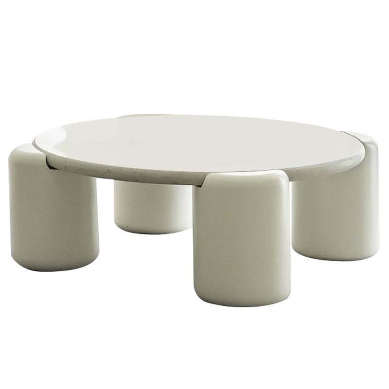 Кофейный стол Dean Coffee Table Бежево-серый Молочный в Твери | Loft Concept 