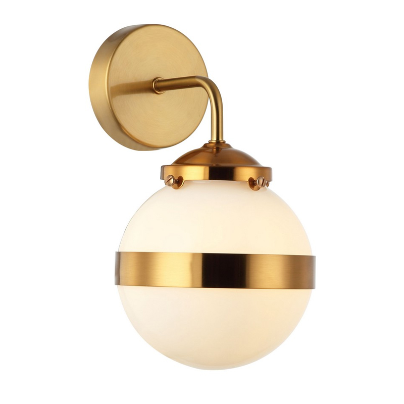 Бра White Sphere Латунь Латунь Белый Бра White Sphere Латунь Латунь Белый в Твери | Loft Concept