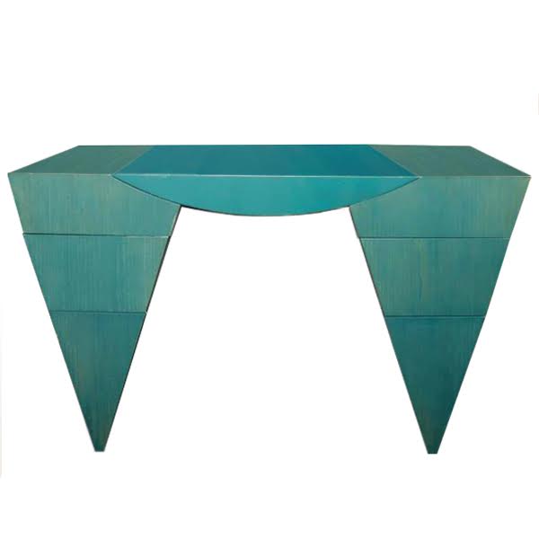 Консоль Kelly Wearstler Pyramid Бирюзовый Консоль Kelly Wearstler Pyramid Бирюзовый в Твери | Loft Concept