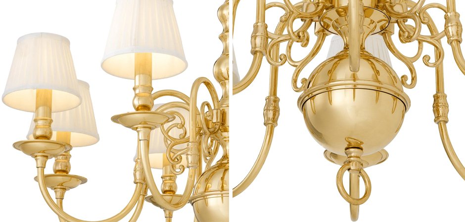 Люстра Eichholtz Chandelier Bourbon Brass - Loft-Concept в Твери
