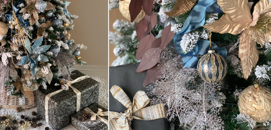 Дизайнерская Ель Голубой и Бежевый Декор Blue and Beige Decor Дизайнерская Ель Голубой и Бежевый Декор Blue and Beige Decor - Loft-Concept в Твери