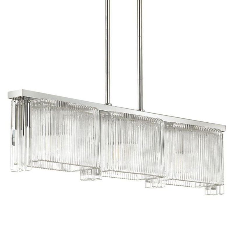 Люстра Madelen Chrome Linear Chandelier Хром Прозрачный (Transparent) Люстра Madelen Chrome Linear Chandelier Хром Прозрачный (Transparent) в Твери | Loft Concept